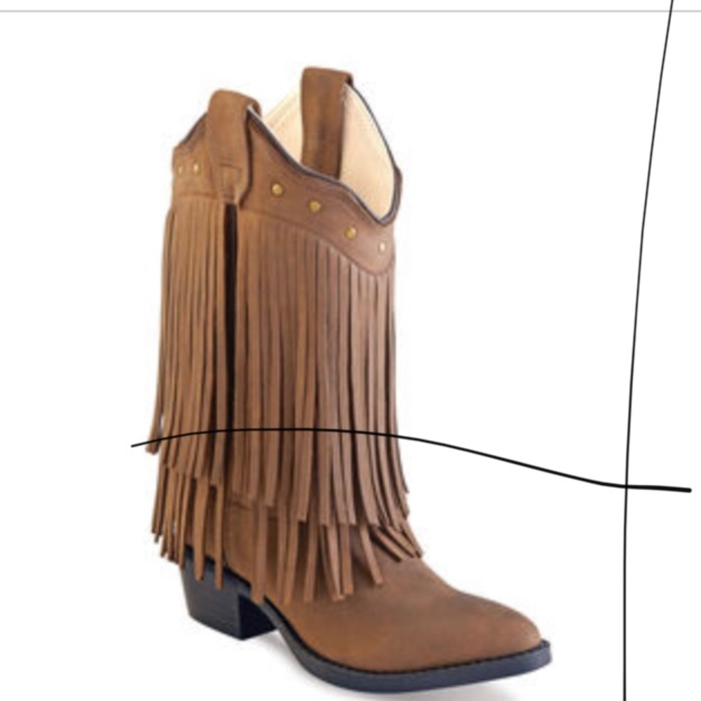 Old west leather boots